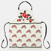 Rote Mohnblume Schürze (Vorderseite)