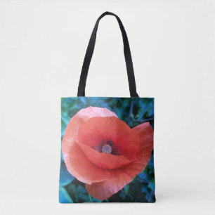Rote Mohnblume Tasche