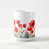 Rote Mohnblume Tasse (Mittel)