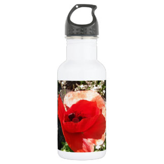 Rote Mohnblume Trinkflasche