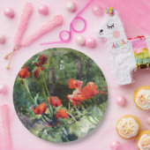 Rote Mohnblume (von Mildred Anne Butler) Pappteller (Party)