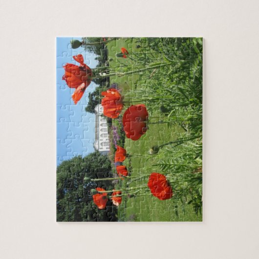Rote Mohnblumen bei Kew arbeitet Puzzlespiel im Puzzle (Vertikal)