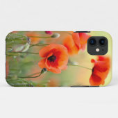 Rote Mohnblumen-Blumen Case-Mate iPhone Hülle (Rückseite (Horizontal))