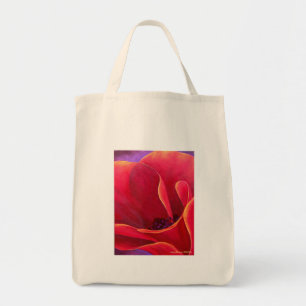 Rote Mohnblumen-Blumen-Malerei - multi Tragetasche