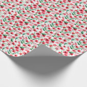 Rote Mohnblumen: Blumenbilder in Aquarellen Geschenkpapier (Ecke)