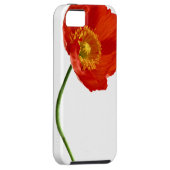 Rote Mohnblumen-Einfachheit Case-Mate iPhone Hülle (Rückseite/rechts)