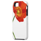 Rote Mohnblumen-Einfachheit Case-Mate iPhone Hülle (Rückseite Links)