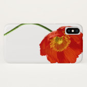 Rote Mohnblumen-Einfachheit Case-Mate iPhone Hülle (Rückseite (Horizontal))