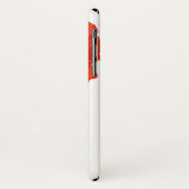 Rote Mohnblumen-Einfachheit Case-Mate iPhone Hülle (Hinten/Links)