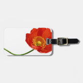 Rote Mohnblumen-Einfachheit Gepäckanhänger (Vorderseite horizontal)