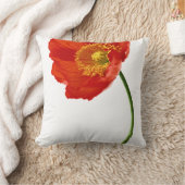 Rote Mohnblumen-Einfachheit Kissen (Decke)