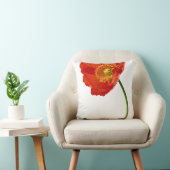 Rote Mohnblumen-Einfachheit Kissen (Stuhl )