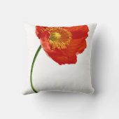 Rote Mohnblumen-Einfachheit Kissen (Rückseite)
