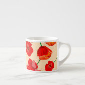 Rote Mohnblumen Espressotasse (Rechts)