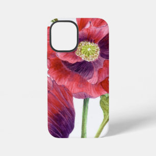 Rote Mohnblumen Florale Kunst iPhone Hülle