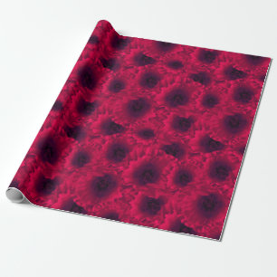 Rote Mohnblumen Geschenkpapier