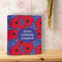 Rote Mohnblumen handillustriertes Blumenmuster