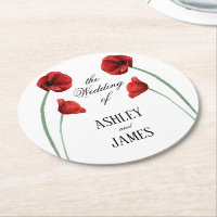 Rote Mohnblumen Hochzeit Moderne Blumen
