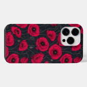 Rote Mohnblumen iPhone Hülle (Rückseite (Horizontal))