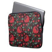 Rote Mohnblumen Laptopschutzhülle (Vorderseite Links)
