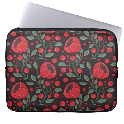 Rote Mohnblumen Laptopschutzhülle (Vorderseite)
