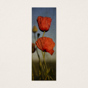 Rote Mohnblumen, Lesezeichen