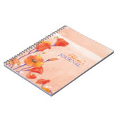 Rote Mohnblumen persönlich oder Notizblock (Linke Seite)