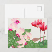 Rote Mohnblumen Postkarte (Vorne/Hinten)