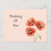 Rote Mohnblumen  Postkarte (Vorderseite)