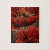 Rote Mohnblumen Puzzle (Vertikal)