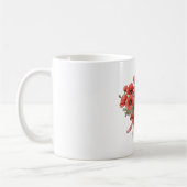 Rote Mohnblumen-Schleife Kaffeetasse (Links)