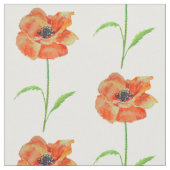 Rote Mohnblumen Stoff (Nahaufnahme)