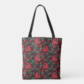 Rote Mohnblumen Tasche (Rückseite)