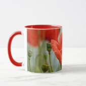 Rote Mohnblumen Tasse (Links)
