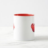 Rote Mohnblumen-Tasse Tasse (Zentrum)