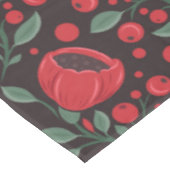 Rote Mohnblumen Tischdecke (Schrägansicht)