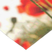 Rote Mohnblumen Tischdecke (Schrägansicht)