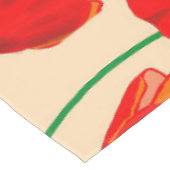 Rote Mohnblumen Tischdecke (Schrägansicht)