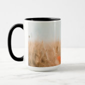 Rote Mohnblumen und Goldgerste Tasse (Links)