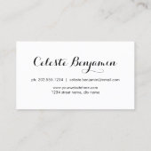 Rote Mohnblumen| Watercolor-Blumen Visitenkarte (Rückseite)