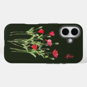 Rote Mohnblüte, Sommerwiese, wilde Blume Case-Mate iPhone Hülle (Rückseite (Horizontal))