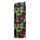 Rote Mohnblüte, Sommerwiese, wilde Blume Thermosbecher (Nach links gedreht)