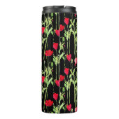 Rote Mohnblüte, Sommerwiese, wilde Blume Thermosbecher (Rückseite)