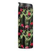 Rote Mohnblüte, Sommerwiese, wilde Blume Thermosbecher (Nach rechts gedreht)