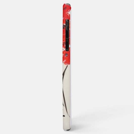 Rote Mohnfelder Case-Mate iPhone Hülle (Hinten/Links)