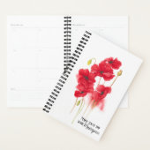 Rote Mohnmalerei mit Zitat Planer (Anzeige)