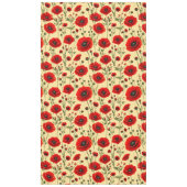 Rote Mohnmuster Tischdecke (Vorderseite)