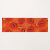 Rote Mohnmuster Yogamatte (Rückseite (Horizontal))