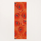 Rote Mohnmuster Yogamatte (Rückseite)