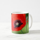 Rote Mohnsamen Tasse (VorderseiteRechts)